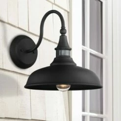 John Timberland Farmhouse Outdoor Barn Light Fixture Black 12 1/2" Motion Sensor for Exterior House Porch Patio Outside Home -Outdoor Lighting Official Shop unnamed file 2949