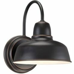 John Timberland Industrial Outdoor Wall Light Fixtures Set of 2 Oil-Rubbed Bronze 11 1/4" Exterior House Porch Patio Outside Home -Outdoor Lighting Official Shop unnamed file 2973