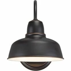 John Timberland Industrial Outdoor Wall Light Fixtures Set of 2 Oil-Rubbed Bronze 11 1/4" Exterior House Porch Patio Outside Home -Outdoor Lighting Official Shop unnamed file 2974