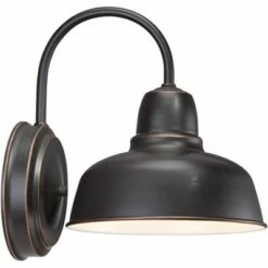 John Timberland Industrial Outdoor Wall Light Fixtures Set of 2 Oil-Rubbed Bronze 11 1/4" Exterior House Porch Patio Outside Home -Outdoor Lighting Official Shop unnamed file 2977