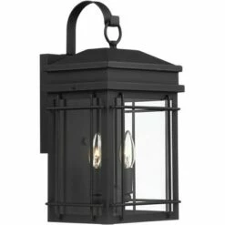 John Timberland Outdoor Wall Light Fixture Textured Black Steel 17" Clear Glass Lantern for Exterior House Porch Patio Deck 12 John Timberland Outdoor Wall Light Fixture Textured Black Steel 17" Clear Glass Lantern for Exterior House Porch Patio Deck -Outdoor Lighting Official Shop unnamed file 2982