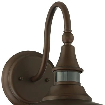 John Timberland Rustic Farmhouse Outdoor Barn Light Fixture Bronze 12 1/2" Dusk to Dawn Motion Sensor Exterior House Porch Patio 4 John Timberland Rustic Farmhouse Outdoor Barn Light Fixture Bronze 12 1/2" Dusk to Dawn Motion Sensor Exterior House Porch Patio - Image 2