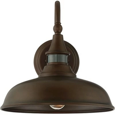 John Timberland Rustic Farmhouse Outdoor Barn Light Fixture Bronze 12 1/2" Dusk to Dawn Motion Sensor Exterior House Porch Patio 6 John Timberland Rustic Farmhouse Outdoor Barn Light Fixture Bronze 12 1/2" Dusk to Dawn Motion Sensor Exterior House Porch Patio - Image 4