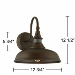 John Timberland Rustic Farmhouse Outdoor Barn Light Fixture Bronze 12 1/2" Dusk to Dawn Motion Sensor Exterior House Porch Patio 15 John Timberland Rustic Farmhouse Outdoor Barn Light Fixture Bronze 12 1/2" Dusk to Dawn Motion Sensor Exterior House Porch Patio -Outdoor Lighting Official Shop unnamed file 2997