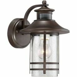John Timberland Outdoor Wall Light Fixture Oil-Rubbed Bronze 11 1/4" Seedy Glass Motion Sensor for Exterior House Porch Patio Deck -Outdoor Lighting Official Shop unnamed file 3001