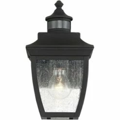 John Timberland Outdoor Wall Light Fixture Black 12" Clear Seedy Glass Motion Security Sensor for Exterior House Porch Patio Deck -Outdoor Lighting Official Shop unnamed file 3022