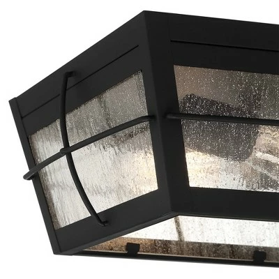 John Timberland Modern Outdoor Ceiling Fixture Matte Black 5" Clear Glass for Exterior House Porch Patio Outside Deck Garage Front 4 John Timberland Modern Outdoor Ceiling Fixture Matte Black 5" Clear Glass for Exterior House Porch Patio Outside Deck Garage Front - Image 2