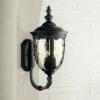John Timberland Outdoor Wall Light Fixture Textured Black Upbridge Arm 21" Clear Hammered Glass for Exterior Porch Patio -Outdoor Lighting Official Shop unnamed file 3056
