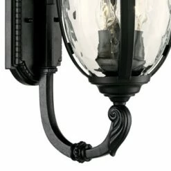 John Timberland Outdoor Wall Light Fixture Textured Black Upbridge Arm 21" Clear Hammered Glass for Exterior Porch Patio -Outdoor Lighting Official Shop unnamed file 3058