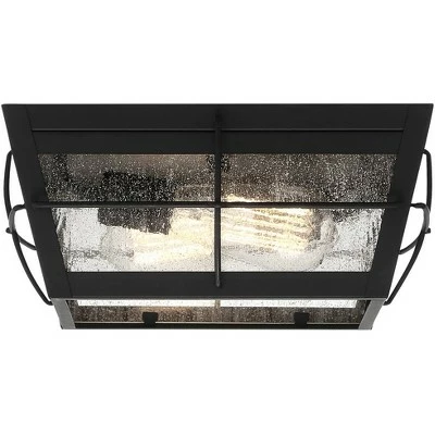 John Timberland Modern Outdoor Ceiling Fixture Matte Black 5" Clear Glass for Exterior House Porch Patio Outside Deck Garage Front 7 John Timberland Modern Outdoor Ceiling Fixture Matte Black 5" Clear Glass for Exterior House Porch Patio Outside Deck Garage Front - Image 5