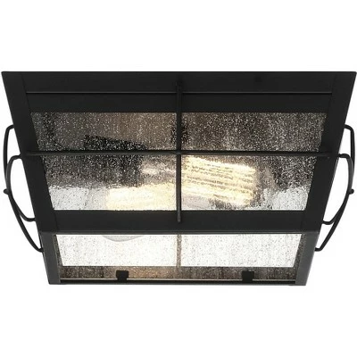 John Timberland Modern Outdoor Ceiling Fixture Matte Black 5" Clear Glass for Exterior House Porch Patio Outside Deck Garage Front 8 John Timberland Modern Outdoor Ceiling Fixture Matte Black 5" Clear Glass for Exterior House Porch Patio Outside Deck Garage Front - Image 6