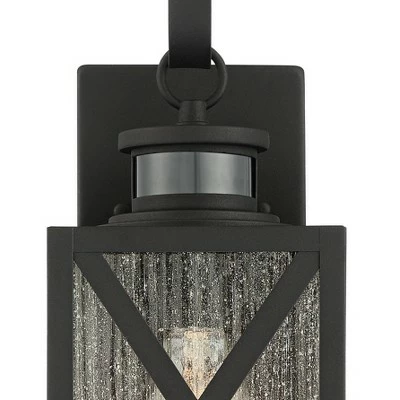 John Timberland Vintage Outdoor Wall Light Fixtures Set of 2 Textured Black 14 1/2" Dusk to Dawn Motion Sensor for Exterior House 5 John Timberland Vintage Outdoor Wall Light Fixtures Set of 2 Textured Black 14 1/2" Dusk to Dawn Motion Sensor for Exterior House - Image 3