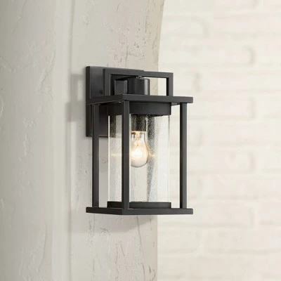 John Timberland Modern Outdoor Wall Light Fixture Painted Dark Gray 11" Spotted Clear Glass for Exterior House Porch Patio 3 John Timberland Modern Outdoor Wall Light Fixture Painted Dark Gray 11" Spotted Clear Glass for Exterior House Porch Patio