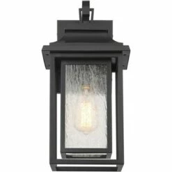 John Timberland Rustic Outdoor Wall Light Fixture Painted Bronze 17 3/4" Seeded Clear Glass Lantern for House Porch Patio Deck -Outdoor Lighting Official Shop unnamed file 3126