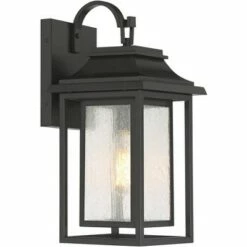 John Timberland Rustic Outdoor Wall Light Fixture Painted Bronze 17 3/4" Seeded Clear Glass Lantern for House Porch Patio Deck -Outdoor Lighting Official Shop unnamed file 3127