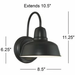 John Timberland Rustic Outdoor Wall Light Fixture Urban Barn Farmhouse Black 11 1/4" Sconce for Exterior House Deck Patio -Outdoor Lighting Official Shop unnamed file 3140