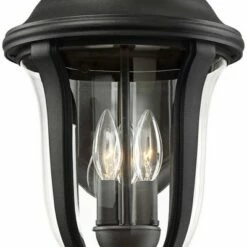 John Timberland Traditional Outdoor Wall Light Fixture Black 22 1/4" Clear Glass Downbridge for Exterior House Porch Patio Deck -Outdoor Lighting Official Shop unnamed file 3156