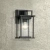 John Timberland Modern Outdoor Wall Light Fixture Painted Dark Gray 13" Spotted Clear Glass for Exterior House Porch Patio -Outdoor Lighting Official Shop unnamed file 3173