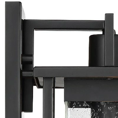 John Timberland Modern Outdoor Wall Light Fixture Painted Dark Gray 13" Spotted Clear Glass for Exterior House Porch Patio 4 John Timberland Modern Outdoor Wall Light Fixture Painted Dark Gray 13" Spotted Clear Glass for Exterior House Porch Patio - Image 2