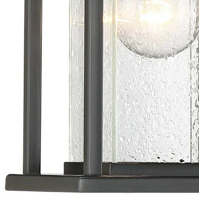 John Timberland Modern Outdoor Wall Light Fixture Painted Dark Gray 13" Spotted Clear Glass for Exterior House Porch Patio 6 John Timberland Modern Outdoor Wall Light Fixture Painted Dark Gray 13" Spotted Clear Glass for Exterior House Porch Patio - Image 4