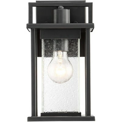 John Timberland Modern Outdoor Wall Light Fixture Painted Dark Gray 13" Spotted Clear Glass for Exterior House Porch Patio 7 John Timberland Modern Outdoor Wall Light Fixture Painted Dark Gray 13" Spotted Clear Glass for Exterior House Porch Patio - Image 5