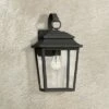John Timberland Outdoor Wall Light Fixture Texturized Black Steel 15 1/4" Clear Glass Lantern for Exterior House Porch Patio -Outdoor Lighting Official Shop unnamed file 3185