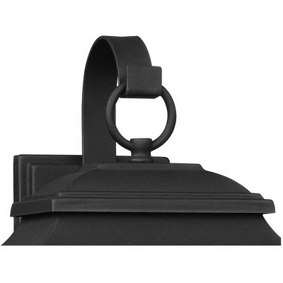 John Timberland Outdoor Wall Light Fixture Texturized Black Steel 15 1/4" Clear Glass Lantern for Exterior House Porch Patio 5 John Timberland Outdoor Wall Light Fixture Texturized Black Steel 15 1/4" Clear Glass Lantern for Exterior House Porch Patio - Image 3