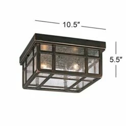 Kathy Ireland Sierra Craftsman 10 1/2" Wide Ceiling Light 10 Kathy Ireland Sierra Craftsman 10 1/2" Wide Ceiling Light -Outdoor Lighting Official Shop unnamed file 319