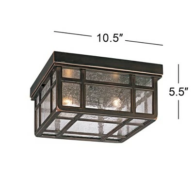 Kathy Ireland Sierra Craftsman 10 1/2" Wide Ceiling Light 6 Kathy Ireland Sierra Craftsman 10 1/2" Wide Ceiling Light - Image 4