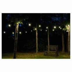 9ct Classic Café Outdoor String Lights Integrated LED Bulb - Black Wire - Enbrighten -Outdoor Lighting Official Shop unnamed file 32