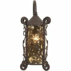 John Timberland Rustic Outdoor Wall Light Fixture Dark Walnut Iron Twists 18 1/2" Champagne Hammered Glass for Exterior House Deck 16 John Timberland Rustic Outdoor Wall Light Fixture Dark Walnut Iron Twists 18 1/2" Champagne Hammered Glass for Exterior House Deck -Outdoor Lighting Official Shop unnamed file 3227