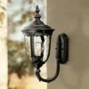 John Timberland Traditional Outdoor Wall Light Fixture Texturized Black Upbridge 16 1/2" Clear Hammered Glass for Exterior House -Outdoor Lighting Official Shop unnamed file 3246