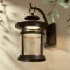 Franklin Iron Works Rustic Outdoor Wall Light LED Bronze Hanging Lantern Sconce Fixture for House Deck Porch Patio -Outdoor Lighting Official Shop unnamed file 3265