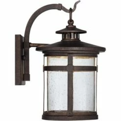 Franklin Iron Works Rustic Outdoor Wall Light LED Bronze Hanging Lantern Sconce Fixture for House Deck Porch Patio -Outdoor Lighting Official Shop unnamed file 3271