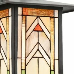 11.75" 1-Light Geometric Outdoor Wall Lantern Sconce Oil Rubbed Bronze - River of Goods -Outdoor Lighting Official Shop unnamed file 3283