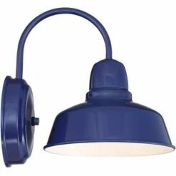 John Timberland Farmhouse Outdoor Wall Light Fixture Urban Barn Blue Gooseneck 11 1/4" for Exterior House Porch Patio Deck -Outdoor Lighting Official Shop unnamed file 3291