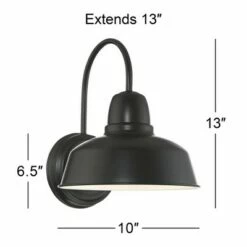 John Timberland Rustic Outdoor Wall Light Fixture Urban Barn Farmhouse Black 13" for Exterior House Porch Patio 14 John Timberland Rustic Outdoor Wall Light Fixture Urban Barn Farmhouse Black 13" for Exterior House Porch Patio -Outdoor Lighting Official Shop unnamed file 3297