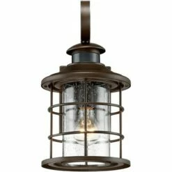 John Timberland Coastal Outdoor Light Fixture Oiled Bronze 14" Seedy Glass Lantern Dusk to Dawn Motion Security Sensor for Exterior Porch -Outdoor Lighting Official Shop unnamed file 3320