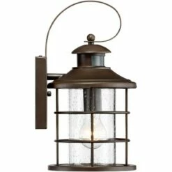 John Timberland Coastal Outdoor Light Fixture Oiled Bronze 14" Seedy Glass Lantern Dusk to Dawn Motion Security Sensor for Exterior Porch -Outdoor Lighting Official Shop unnamed file 3321