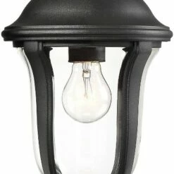 John Timberland Traditional Outdoor Wall Light Fixture Black 16 3/4" Clear Glass Downbridge for Exterior House Porch Patio Deck -Outdoor Lighting Official Shop unnamed file 3330