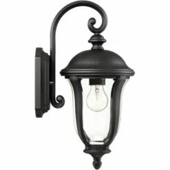 John Timberland Traditional Outdoor Wall Light Fixture Black 16 3/4" Clear Glass Downbridge for Exterior House Porch Patio Deck -Outdoor Lighting Official Shop unnamed file 3334