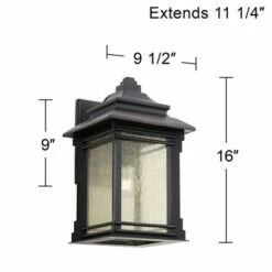 Franklin Iron Works Rustic Farmhouse Outdoor Wall Light Fixture Walnut Bronze Iron 16" Cream Glass for Exterior Patio Porch House 15 Franklin Iron Works Rustic Farmhouse Outdoor Wall Light Fixture Walnut Bronze Iron 16" Cream Glass for Exterior Patio Porch House -Outdoor Lighting Official Shop unnamed file 3341