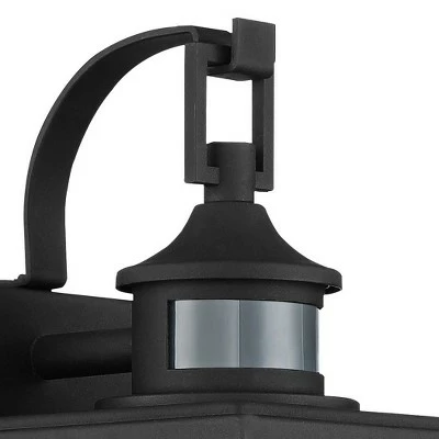 John Timberland Mission Outdoor Wall Light Fixture Textured Black 13 3/4" Clear Stripped Glass Motion Security Sensor for Porch Entryway 5 John Timberland Mission Outdoor Wall Light Fixture Textured Black 13 3/4" Clear Stripped Glass Motion Security Sensor for Porch Entryway - Image 3