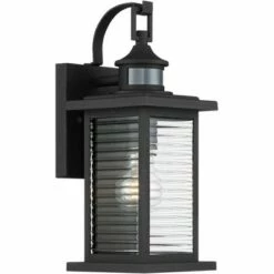 John Timberland Mission Outdoor Wall Light Fixture Textured Black 13 3/4" Clear Stripped Glass Motion Security Sensor for Porch Entryway 13 John Timberland Mission Outdoor Wall Light Fixture Textured Black 13 3/4" Clear Stripped Glass Motion Security Sensor for Porch Entryway -Outdoor Lighting Official Shop unnamed file 3346