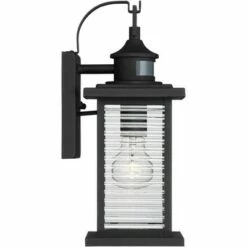 John Timberland Mission Outdoor Wall Light Fixture Textured Black 13 3/4" Clear Stripped Glass Motion Security Sensor for Porch Entryway 14 John Timberland Mission Outdoor Wall Light Fixture Textured Black 13 3/4" Clear Stripped Glass Motion Security Sensor for Porch Entryway -Outdoor Lighting Official Shop unnamed file 3347