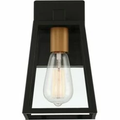 John Timberland Modern Outdoor Wall Light Fixture Mystic Black Gold 10 3/4" Clear Glass Panels Exterior House Porch Patio Outside 10 John Timberland Modern Outdoor Wall Light Fixture Mystic Black Gold 10 3/4" Clear Glass Panels Exterior House Porch Patio Outside -Outdoor Lighting Official Shop unnamed file 3351