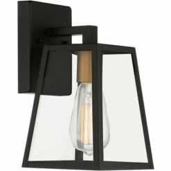 John Timberland Modern Outdoor Wall Light Fixture Mystic Black Gold 10 3/4" Clear Glass Panels Exterior House Porch Patio Outside 11 John Timberland Modern Outdoor Wall Light Fixture Mystic Black Gold 10 3/4" Clear Glass Panels Exterior House Porch Patio Outside -Outdoor Lighting Official Shop unnamed file 3352