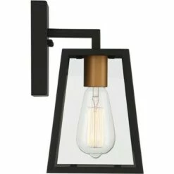 John Timberland Modern Outdoor Wall Light Fixture Mystic Black Gold 10 3/4" Clear Glass Panels Exterior House Porch Patio Outside 12 John Timberland Modern Outdoor Wall Light Fixture Mystic Black Gold 10 3/4" Clear Glass Panels Exterior House Porch Patio Outside -Outdoor Lighting Official Shop unnamed file 3353