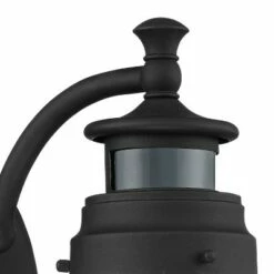 John Timberland Modern Outdoor Wall Light Fixture Black 10" Open Bottom Clear Seedy Glass Motion Security Dusk to Dawn Sensor for Exterior House Porch -Outdoor Lighting Official Shop unnamed file 3383