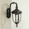 John Timberland Traditional Outdoor Wall Light Fixture Black 16.5" Hammered Glass for Exterior Porch Patio -Outdoor Lighting Official Shop unnamed file 3395